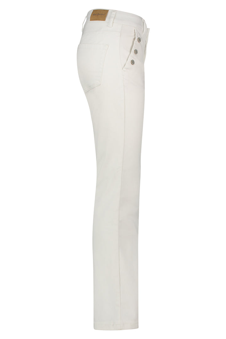 Red Button SRB4508 Bibette Button Bootcut Jeans Ecru White - Dotique