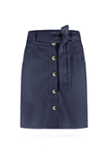 Red Button SRB4576A Birdie Skirt Cotton Linen 51 cm Navy - Dotique