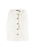 Red Button SRB4576A Birdie Skirt Cotton Linen 51 cm Off White - Dotique