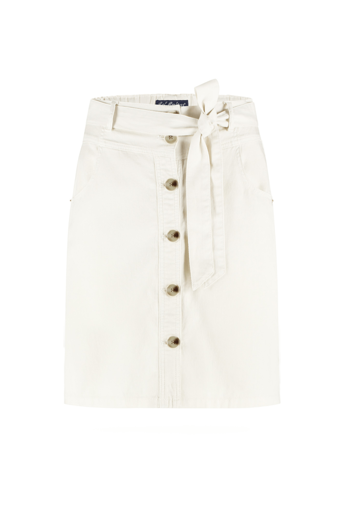 Red Button SRB4576A Birdie Skirt Cotton Linen 51 cm Off White - Dotique