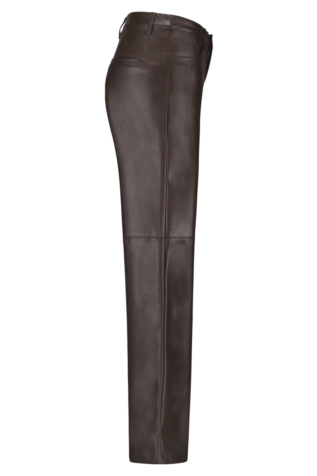 Red Button SRB4627A Colette Faux Leather Trousers (78cm) Brown - Dotique - Red Button