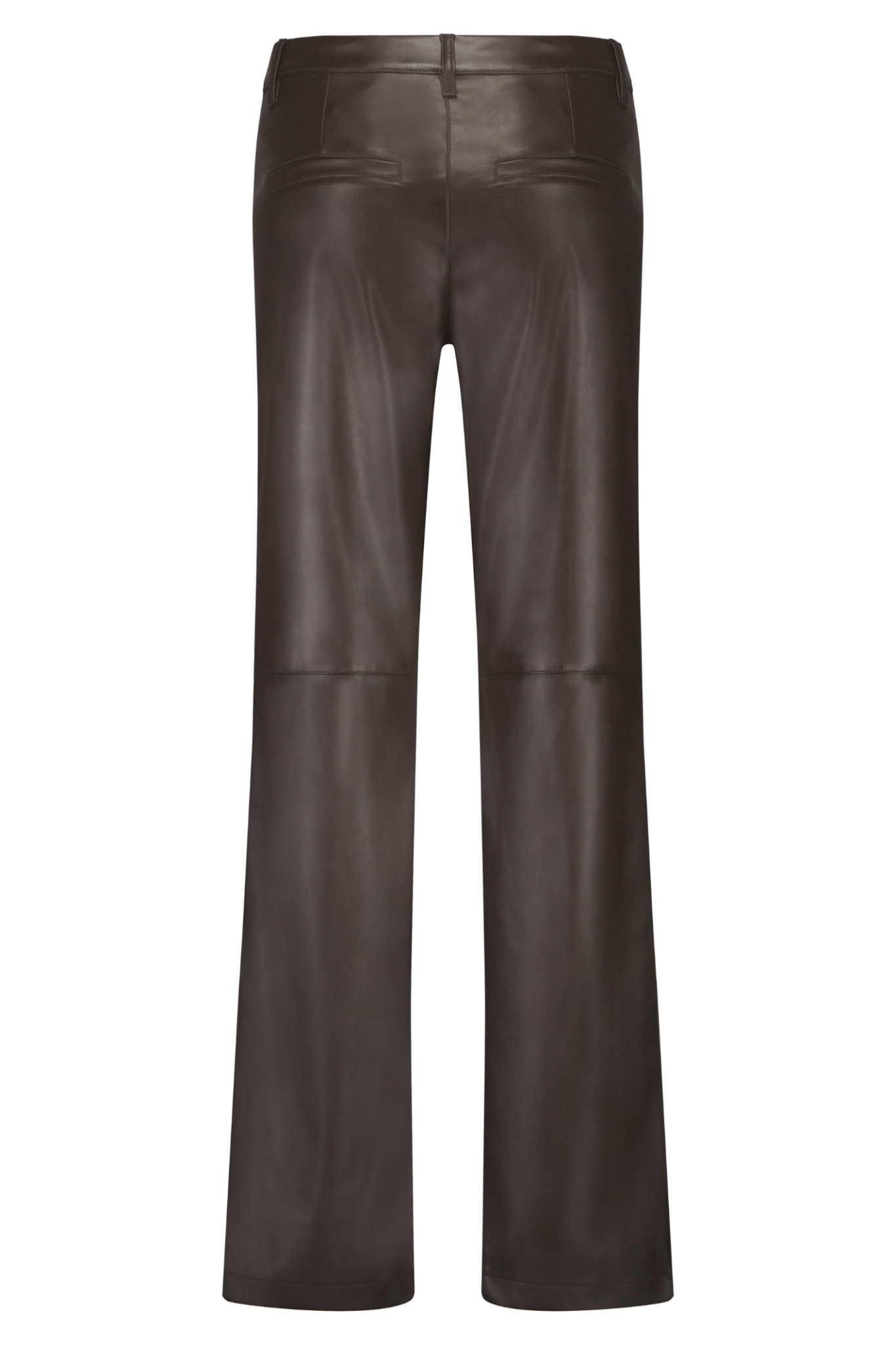 Red Button SRB4627A Colette Faux Leather Trousers (78cm) Brown - Dotique - Red Button