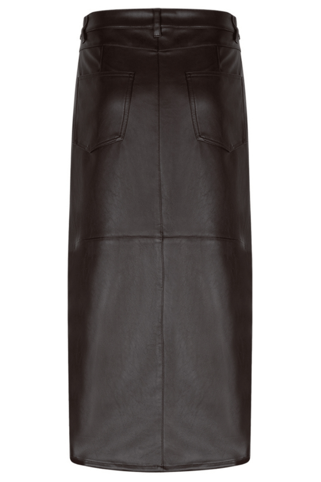 Red Button SRB4629 Aline Faux Leather Skirt Brown - Dotique - Red Button