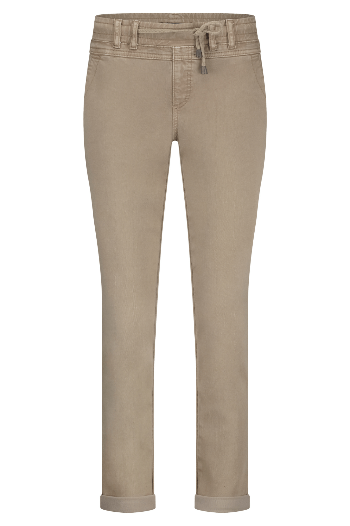 Red Button SRB4631 Tessy Slubtwill Trousers - Latte - Dotique - Red Button