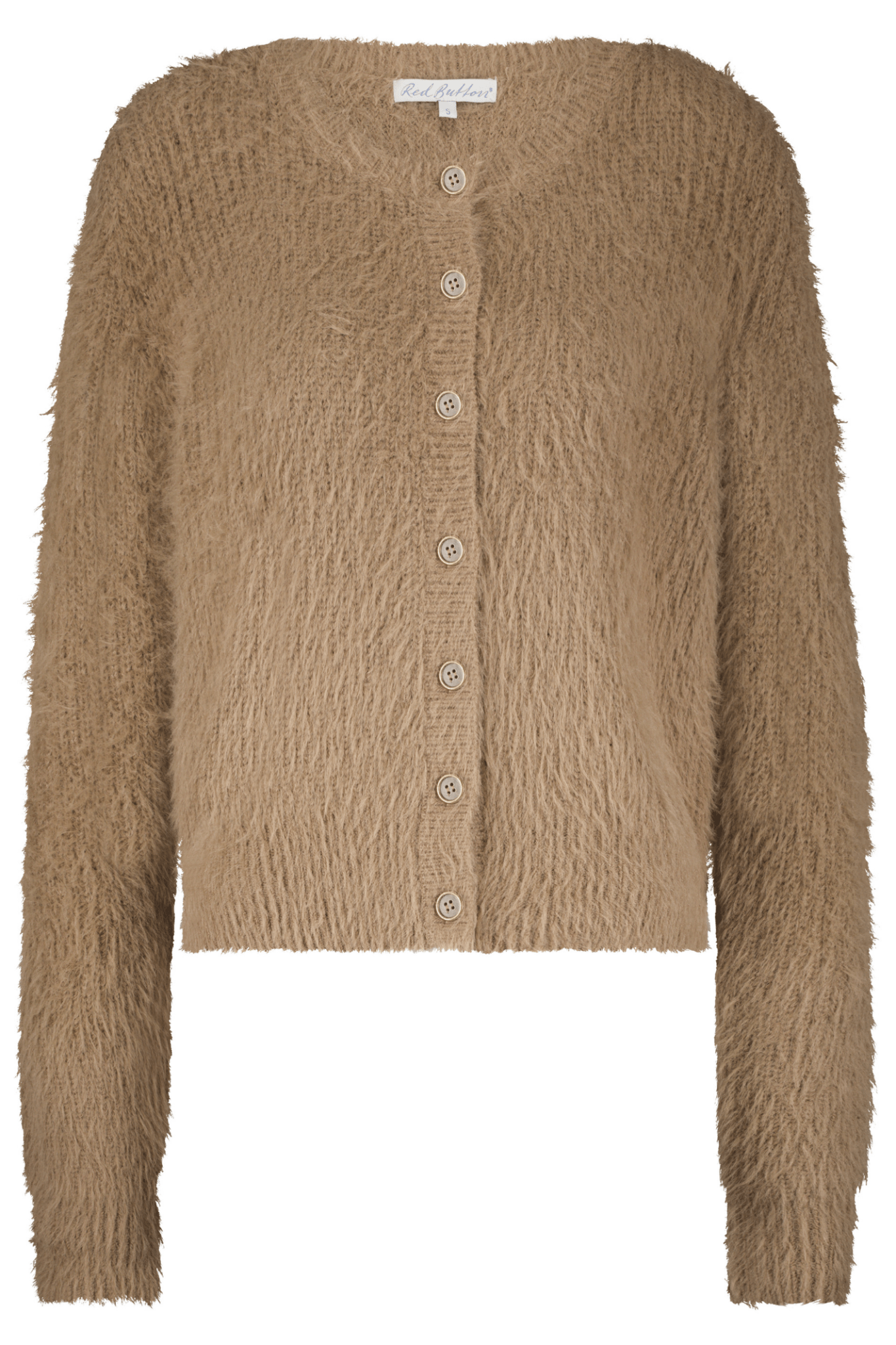 Red Button SRB4643 Cardigan Fuzzy Almond - Dotique - Red Button