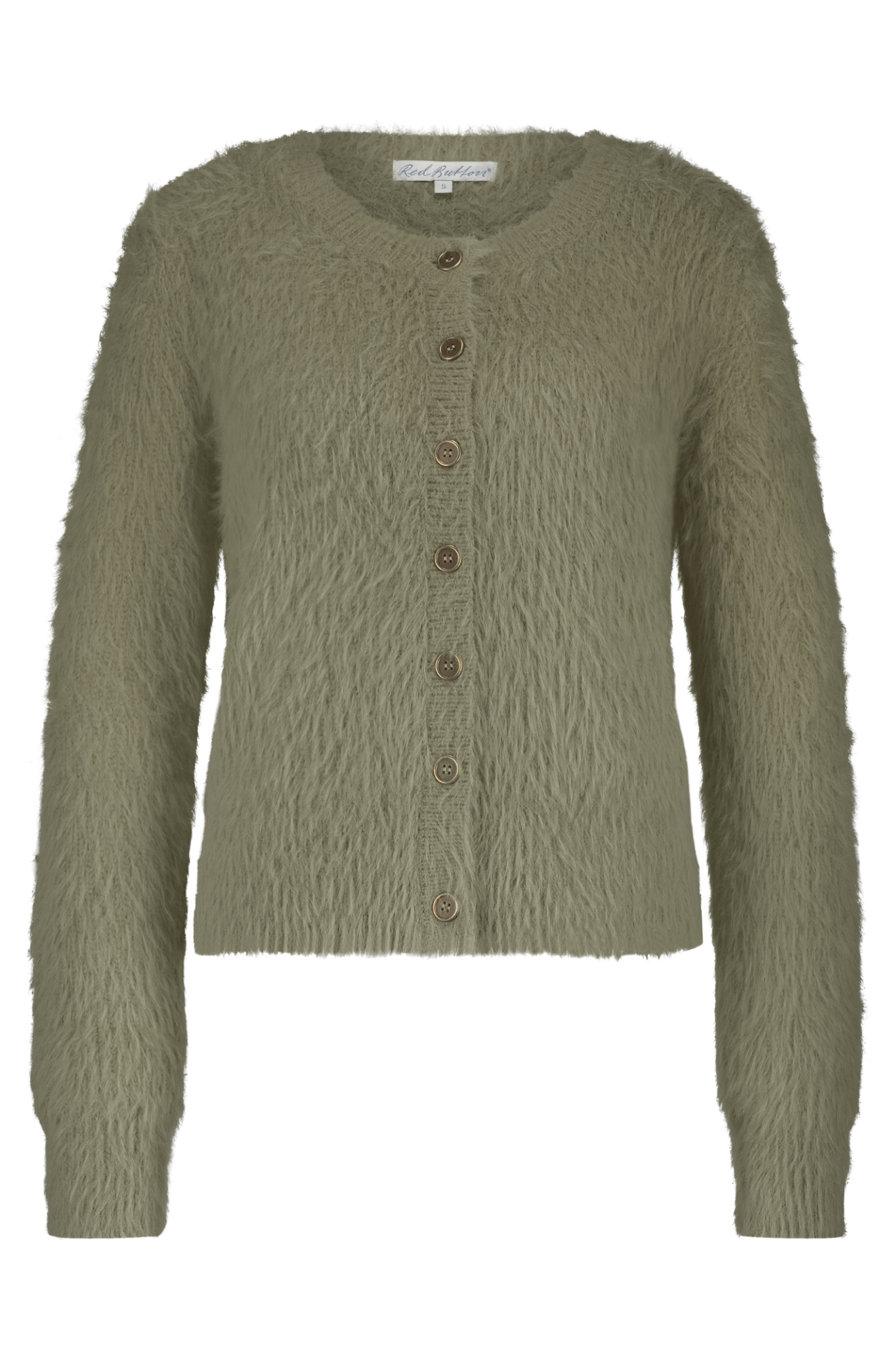 Red Button SRB4643 Cardigan Fuzzy Olive - Dotique - Red Button