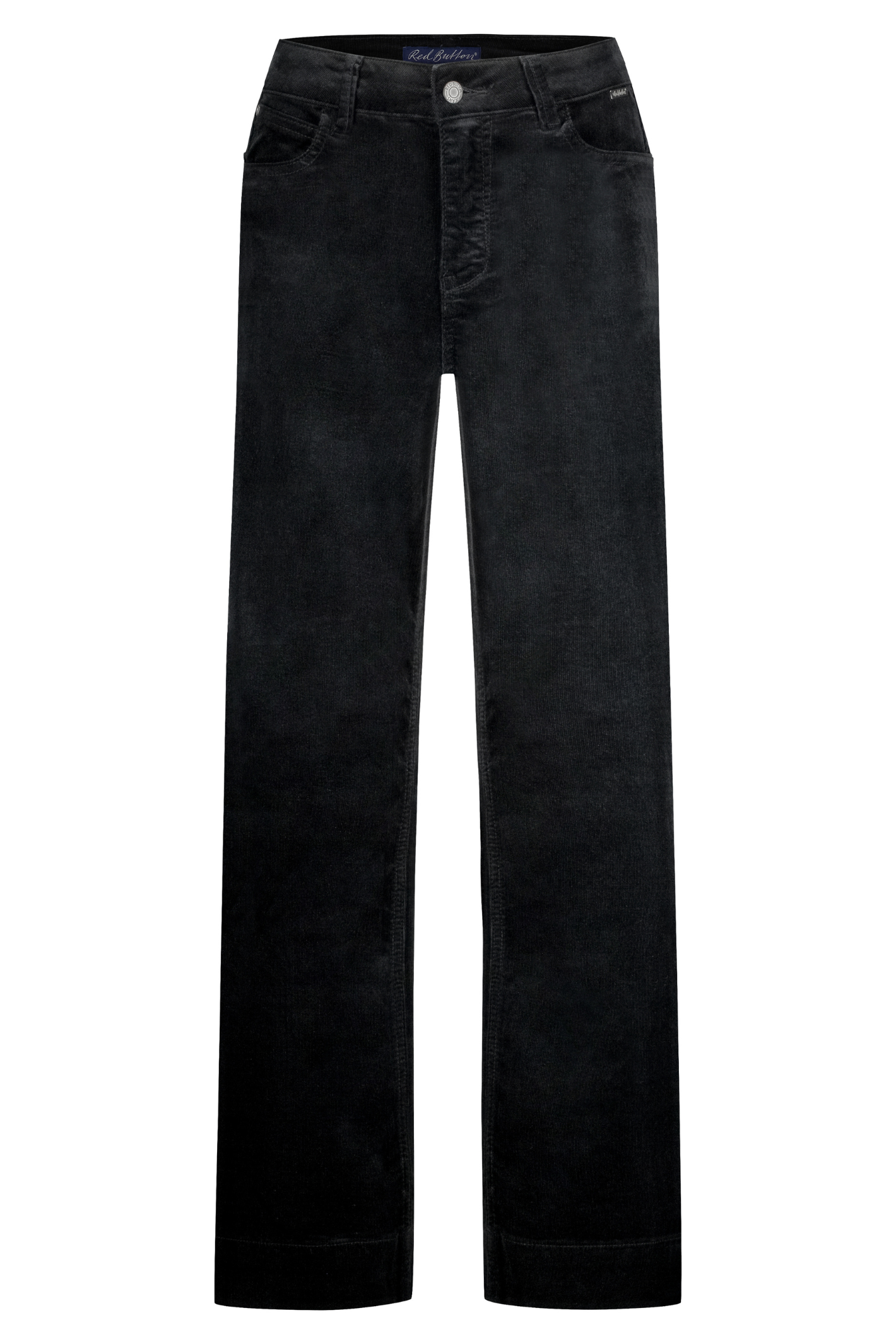 Red Button SRB4653A Conny Shiny Cord Inseam L31 Black