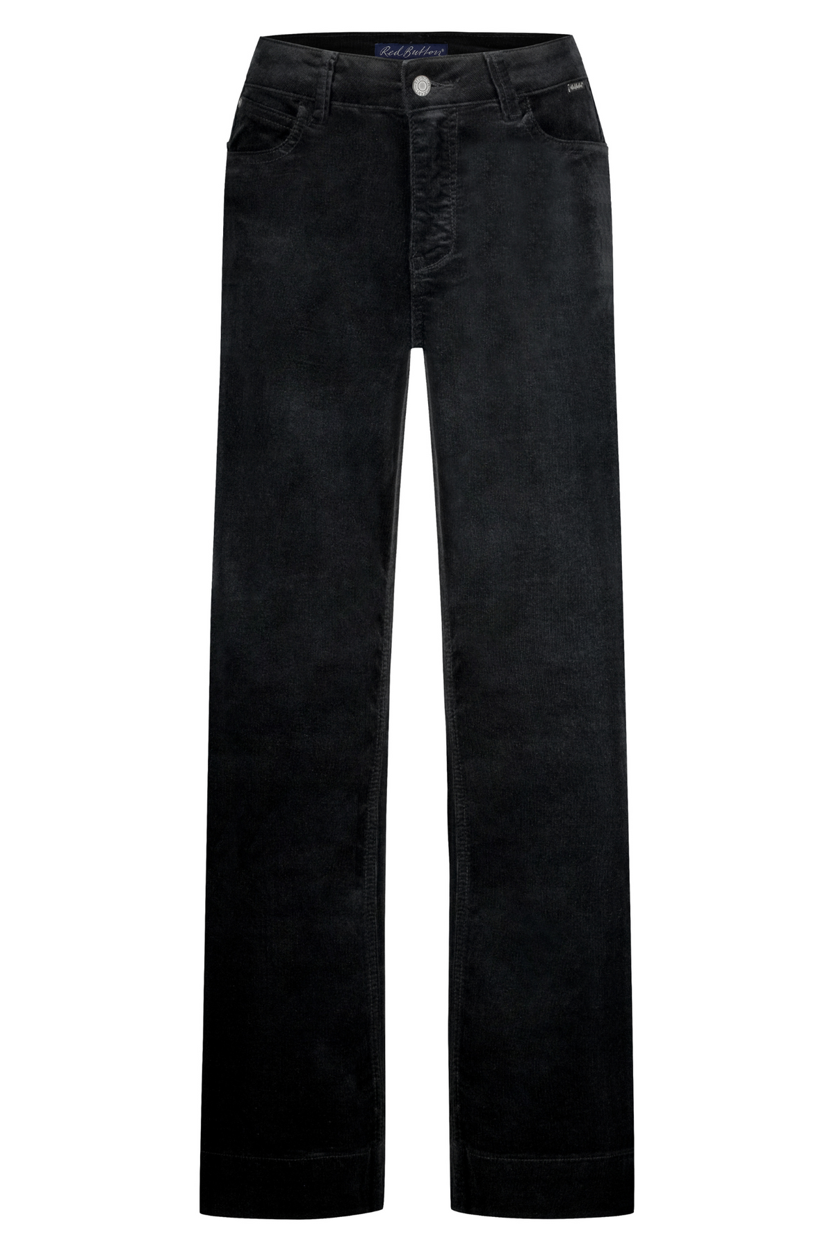 Red Button SRB4653 Conny Shiny Cord Inseam L28 Black