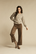 Red Button SRB4653A Conny Shiny Cord Inseam L31 Warm Taupe - Dotique - Red Button
