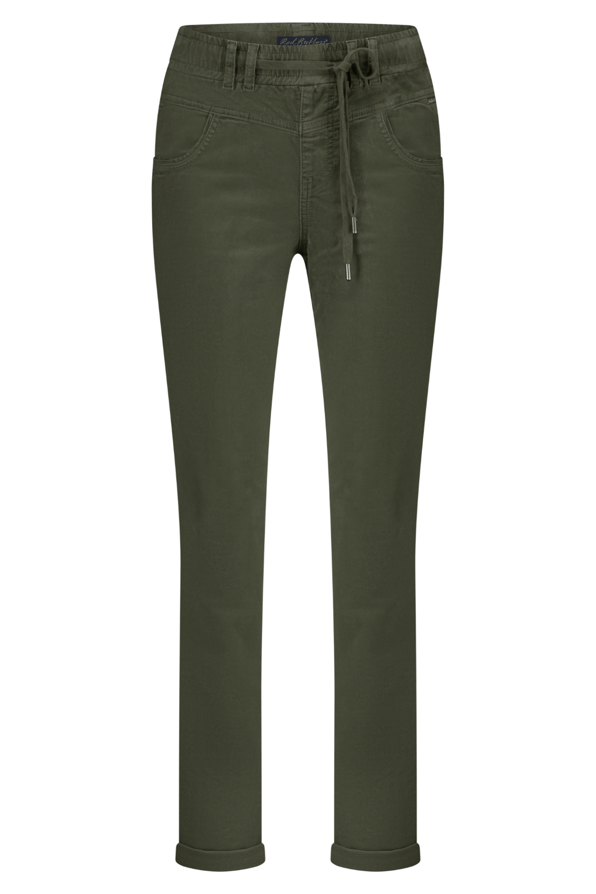 Red Button SRB4655 Tessy Velvet Trousers - Khaki - Dotique - Red Button