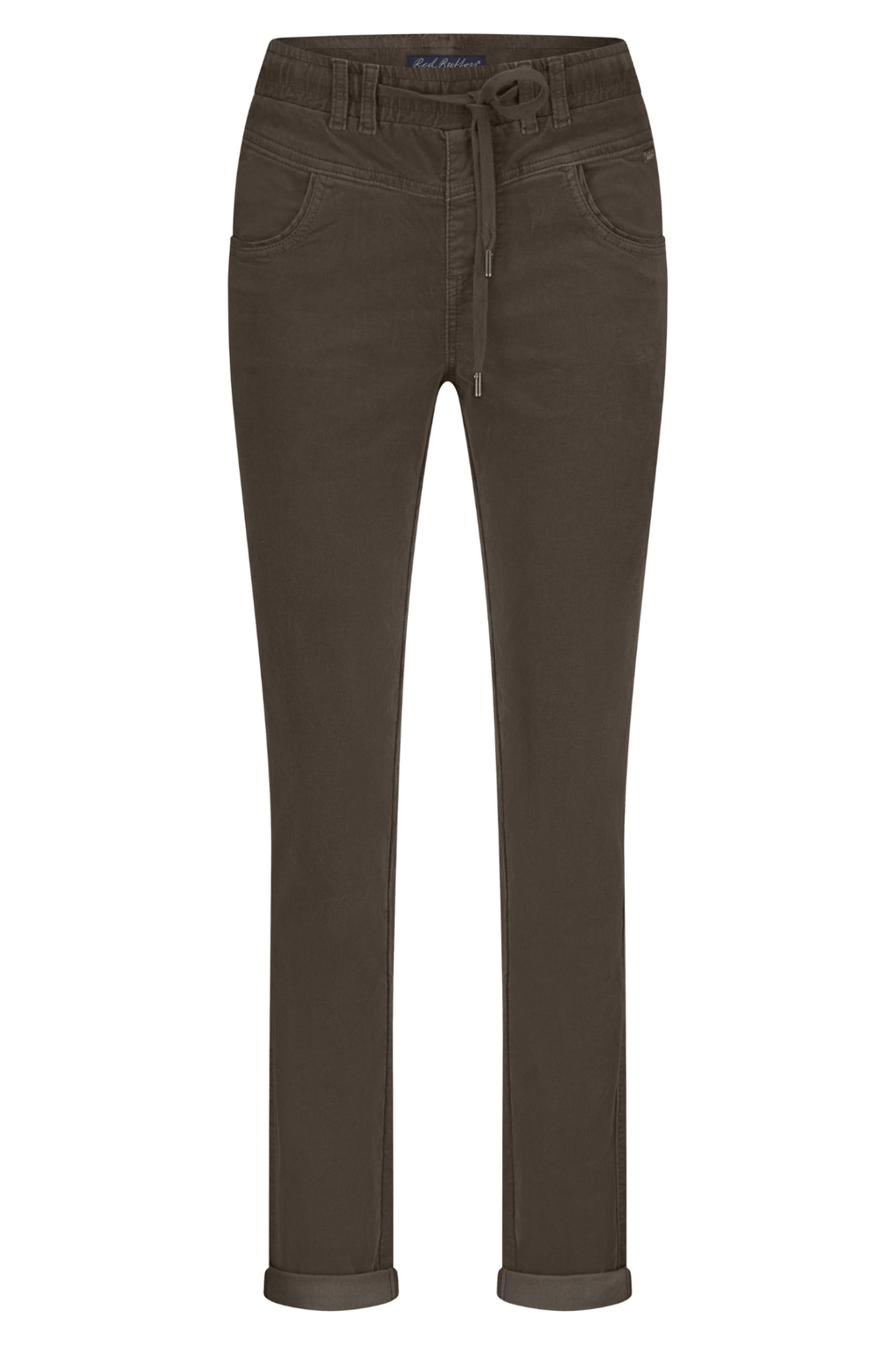 Red Button SRB4655 Tessy Velvet Trousers - Mud - Dotique - Red Button