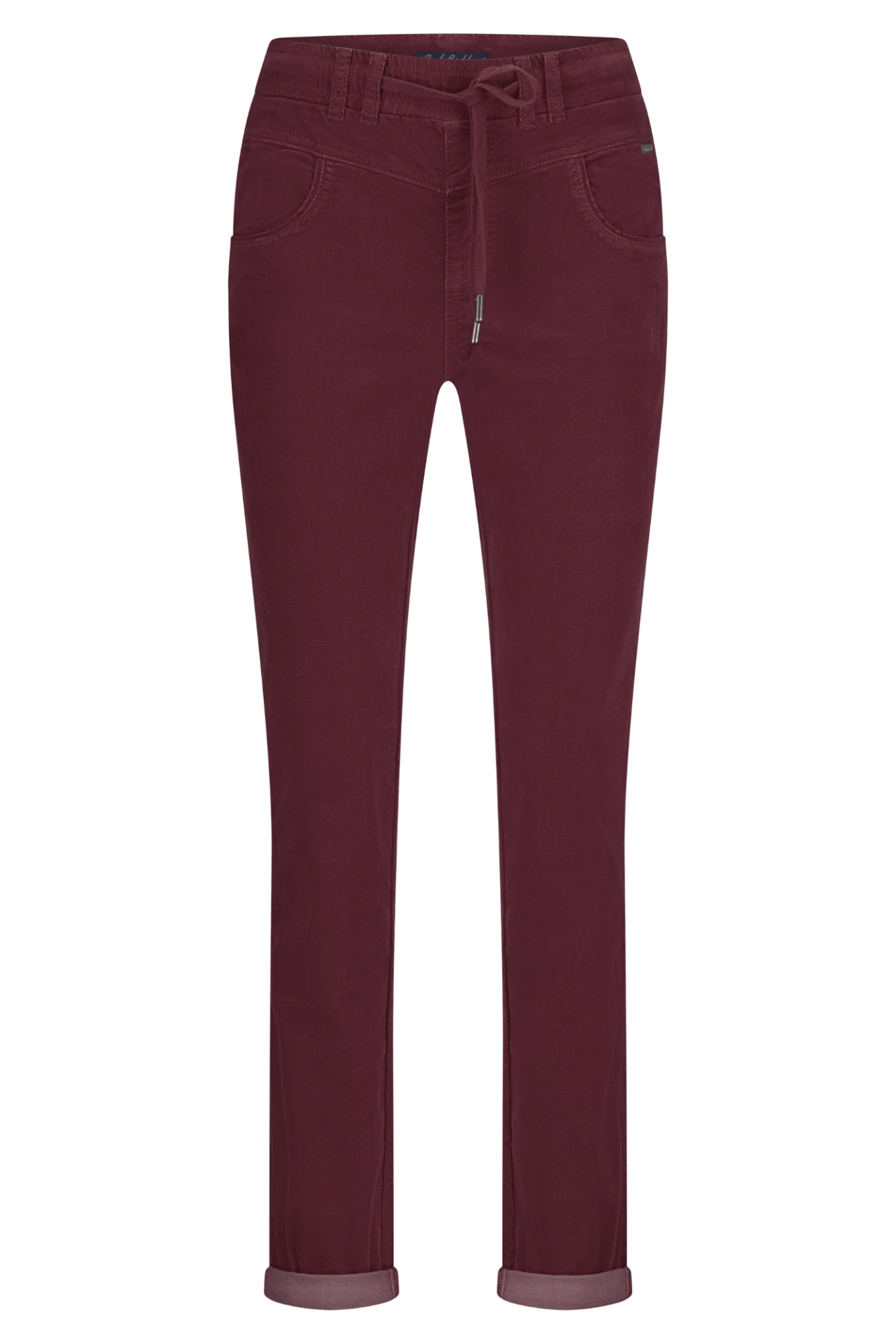 Red Button SRB4655 Tessy Velvet Trousers - Ruby - Dotique - Red Button