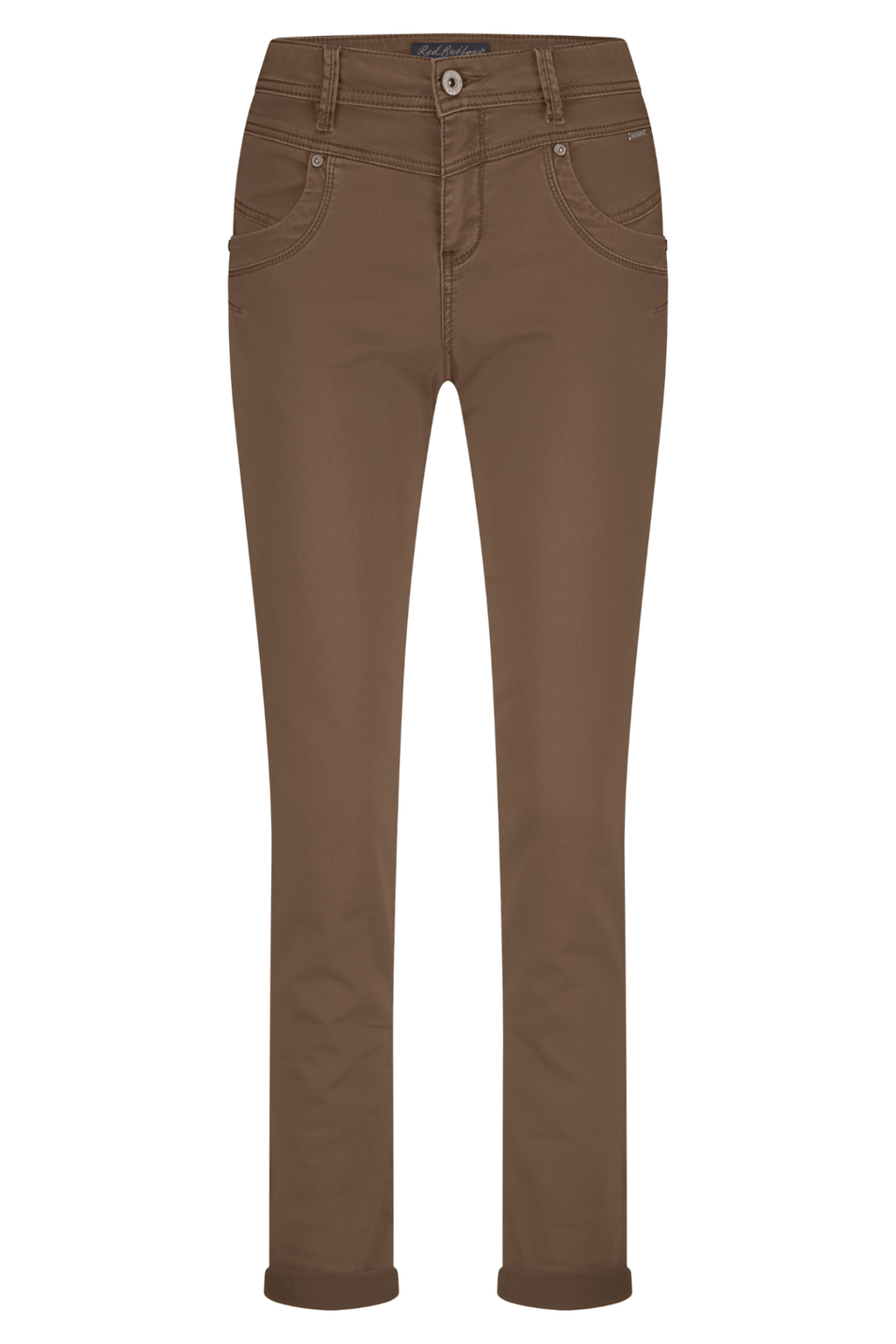Red Button SRB4665 Mid Brown Relax Jog Colour Trousers - Dotique - Red Button