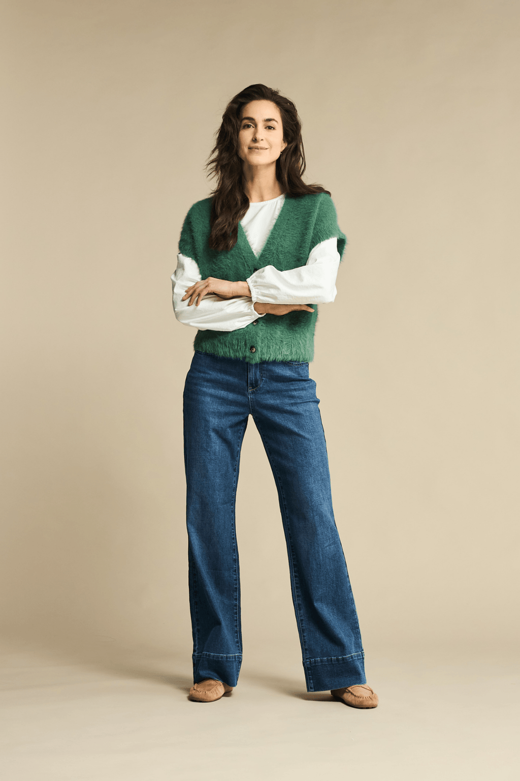 Red Button SRB4672 Sleeveless Fuzzy Pine - Dotique - Red Button