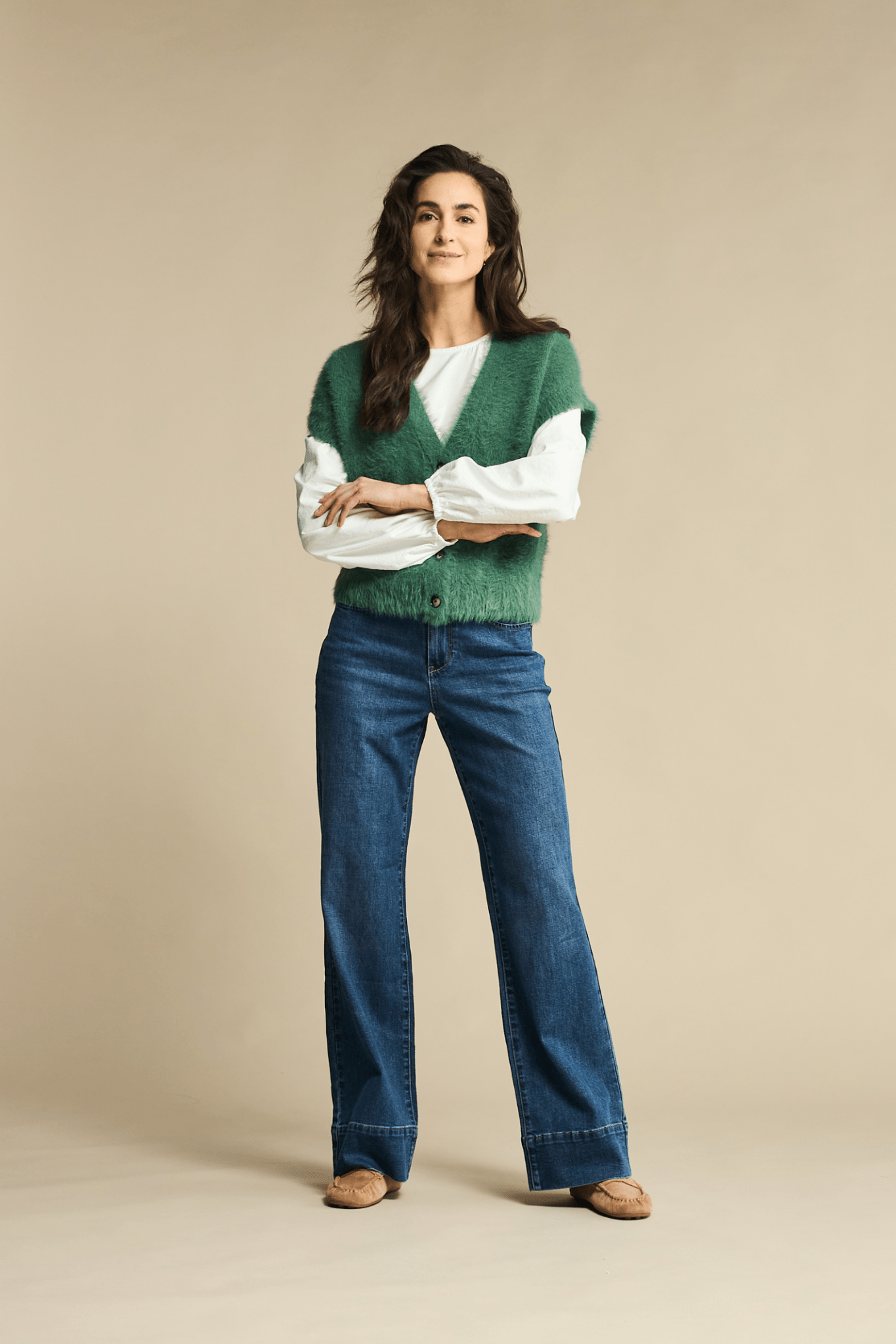 Red Button SRB4672 Sleeveless Fuzzy Pine - Dotique - Red Button