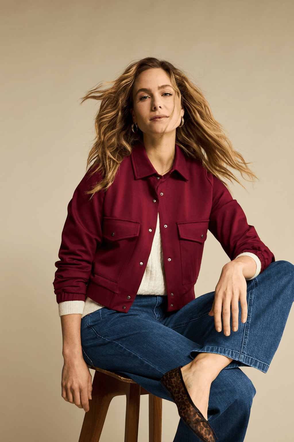 Red Button SRB4673 Bomber Jacket Punta Ruby - Dotique - Red Button