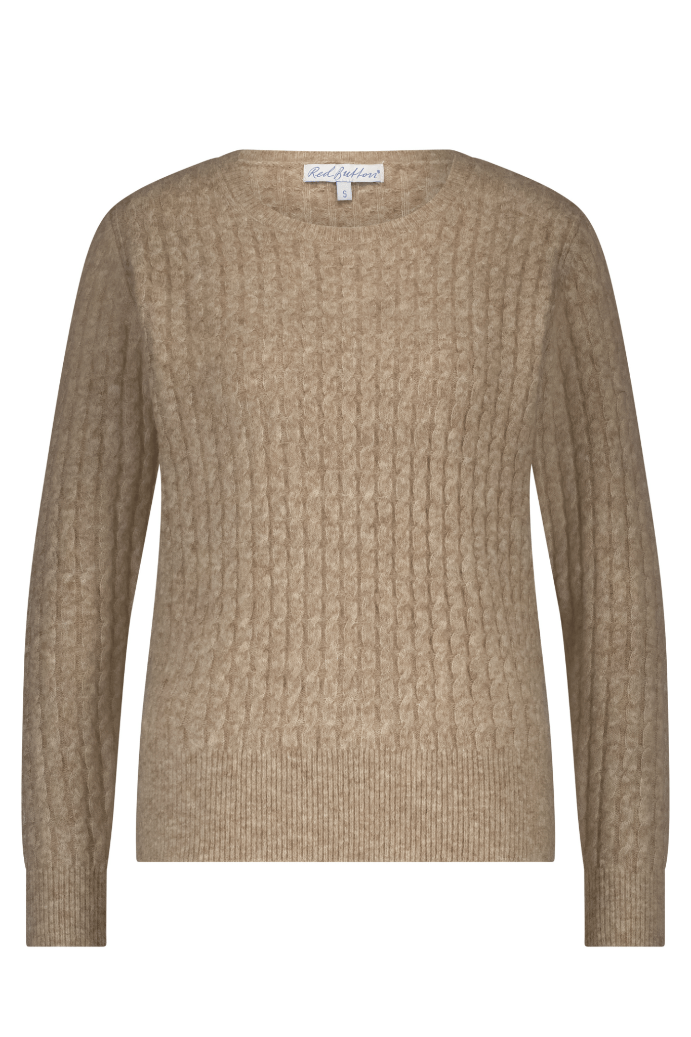 Red Button SRB4699 Sweet Cable Jumper - Latte - Dotique - Red Button