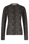 Red Button SRB4746 Sweet Animal Print Top - Black - Dotique - Red Button
