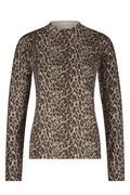 Red Button SRB4746 Sweet Animal Print Top - Mid Brown - Dotique - Red Button