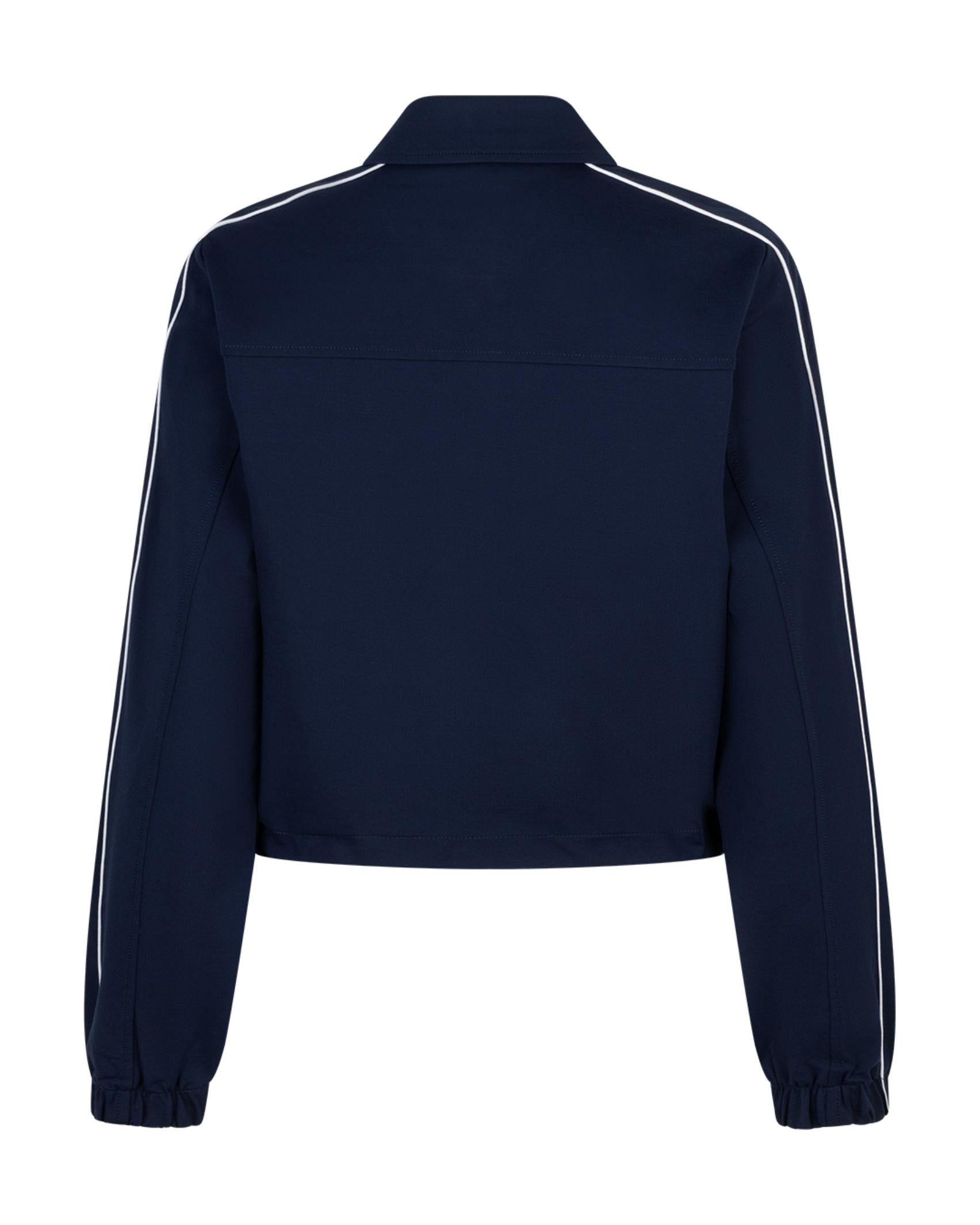 Red Button SRB4756 Juno Punta Jacket Dark Blue shown from the back, shop Red Button at Dotique for modern layers.