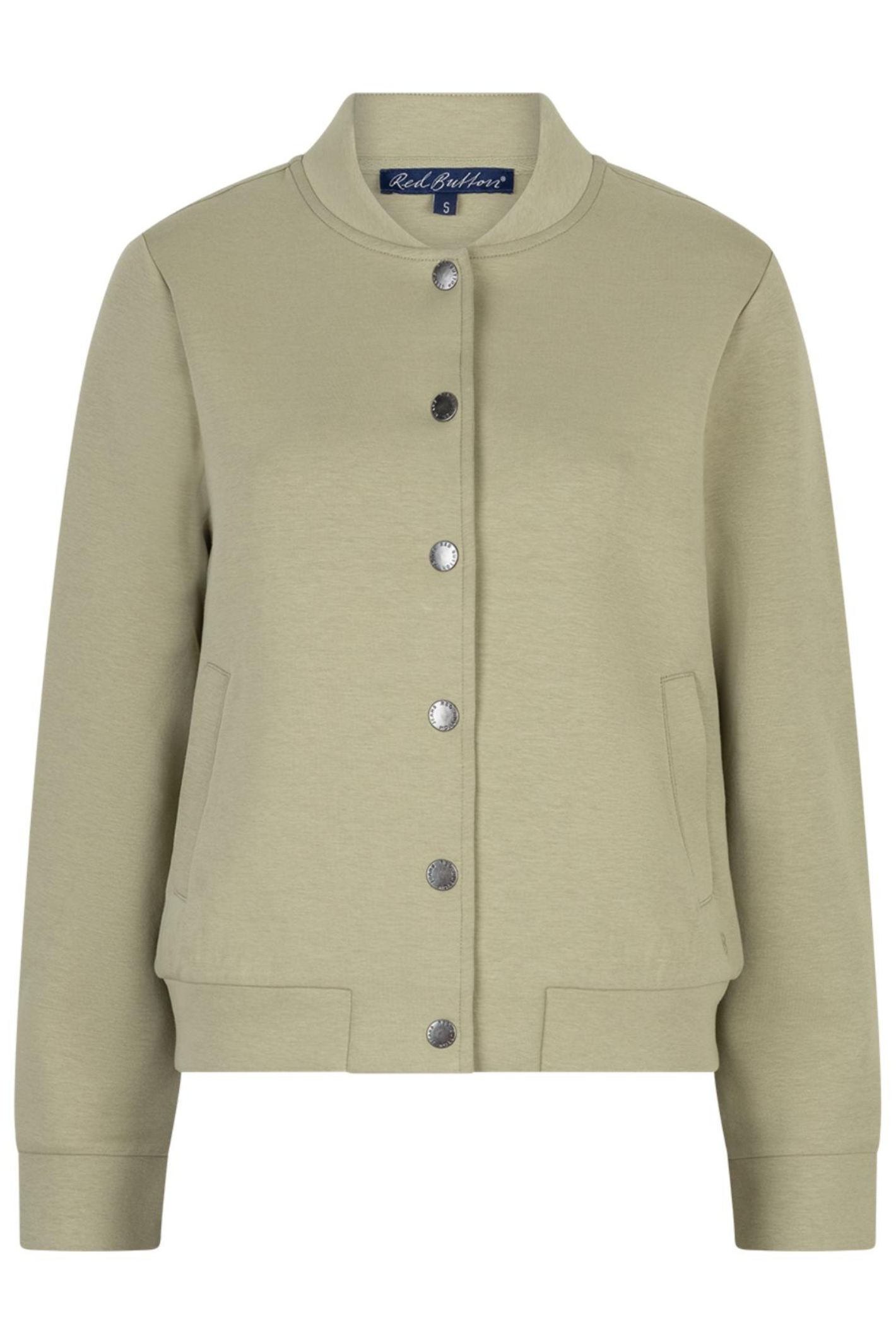 Red Button SRB4799 Bomber Jacket Scuba Summer Sage in soft green by Red Button shop at Dotique online store.