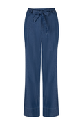 Red Button SRB4804 Claudette Palazzo Denim Rinse Trousers with wide leg and tie belt by Red Button Shop at Dotique