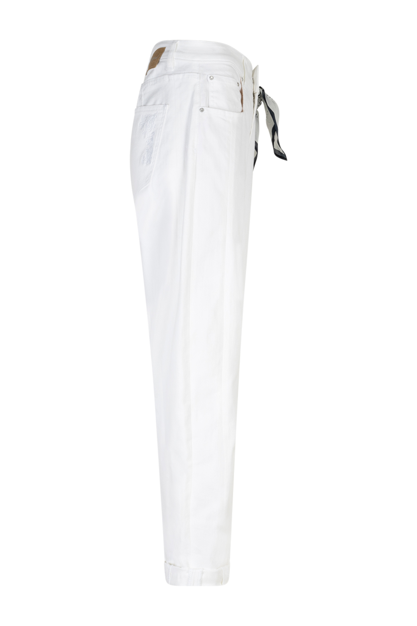 Red Button Caitlina jeans in crisp white with a flattering high-rise and relaxed barrel leg. Soft stretch denim that’s easy to wear all day. Shop at Dotique.