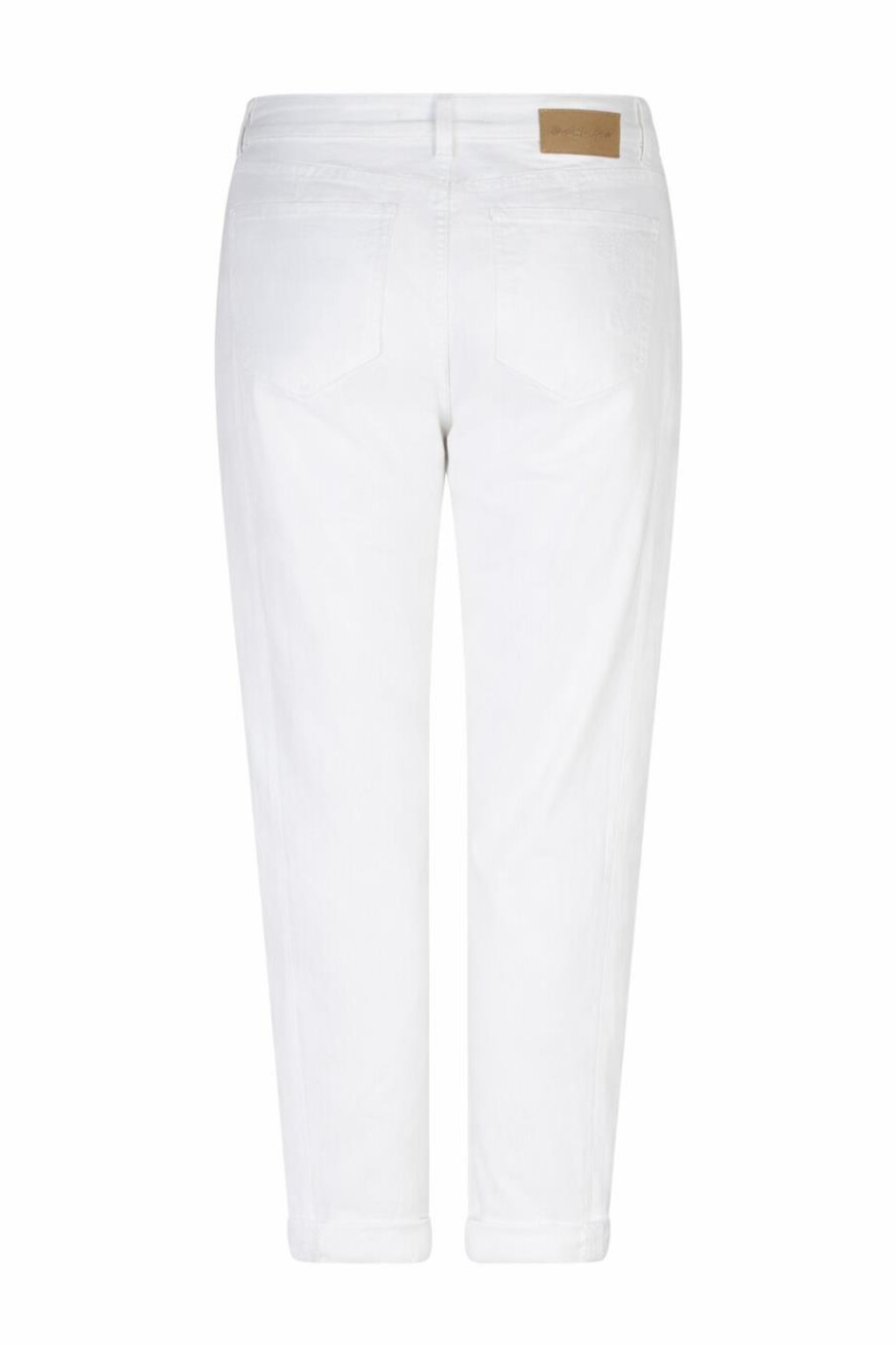 Back view of Red Button SRB4905 Caitlina Sidepatch White jeans by Red Button, shop Red Button at Dotique.