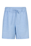 Light blue pinstripe drawstring shorts Red Button SRB4914 Cami Pinstripe Shorts Light Blue shop Red Button at Dotique