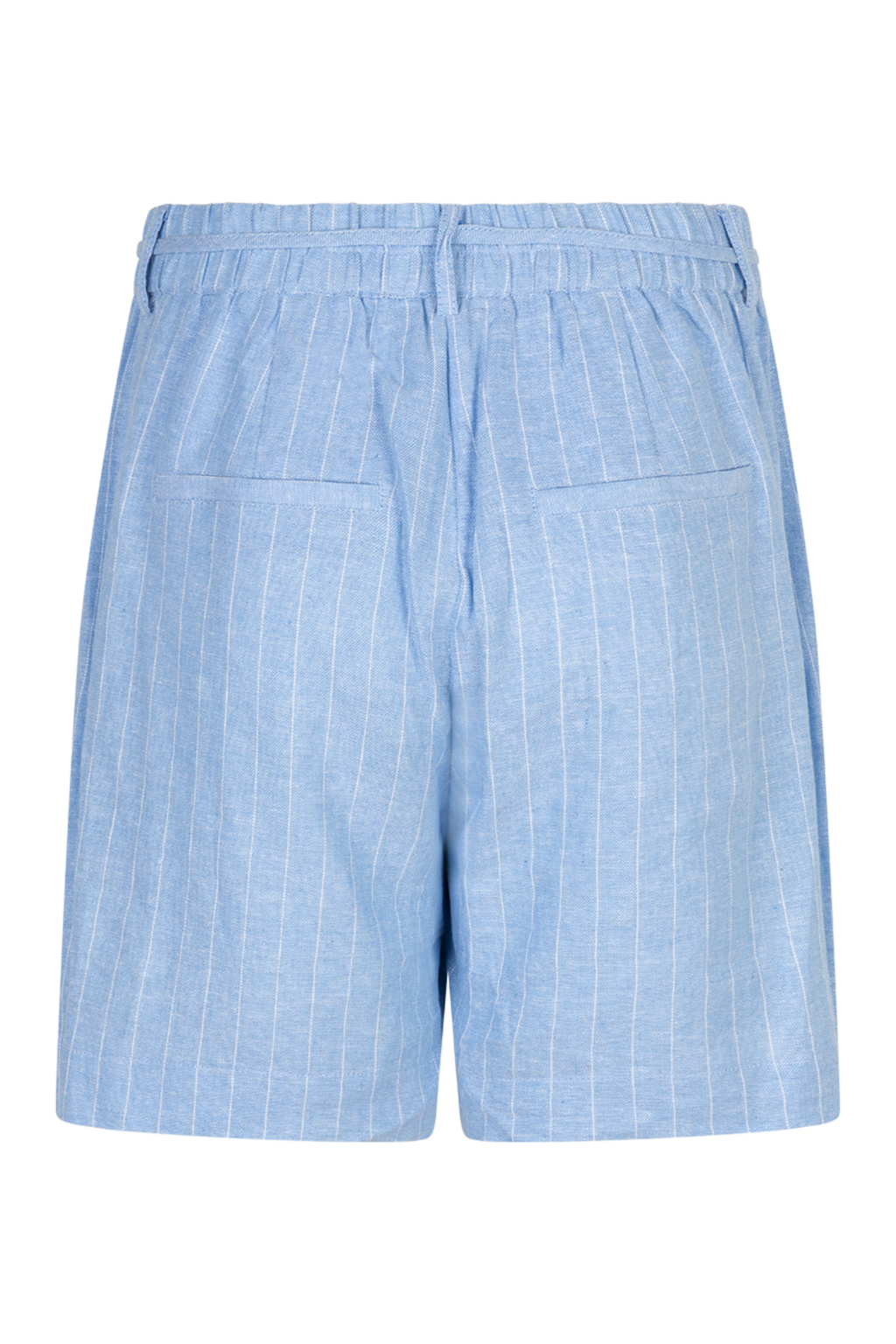 Back view of Red Button SRB4914 Cami Pinstripe Shorts Light Blue by Red Button, shop Red Button at Dotique for casual style