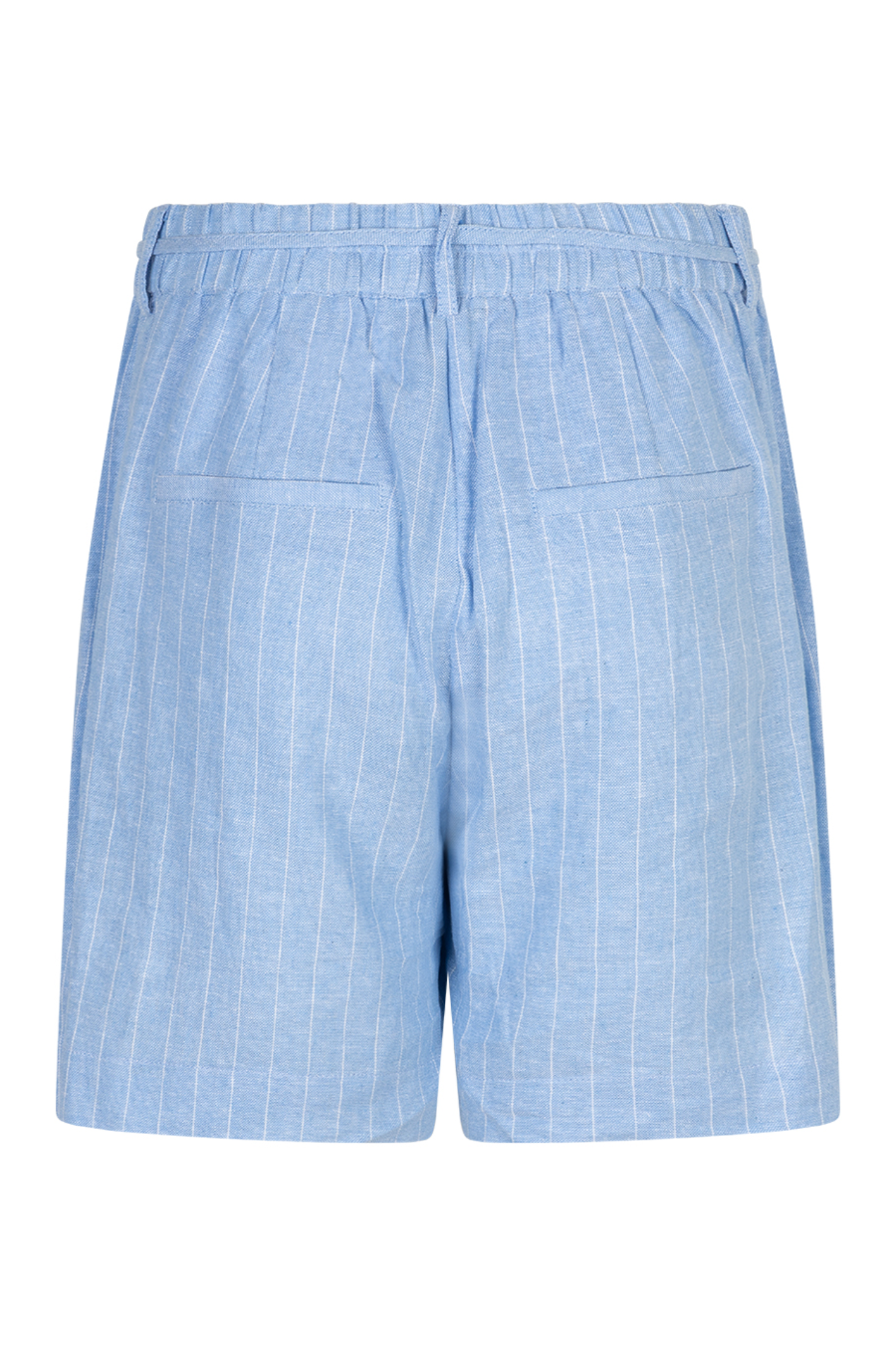 Back view of Red Button SRB4914 Cami Pinstripe Shorts Light Blue by Red Button, shop Red Button at Dotique for casual style