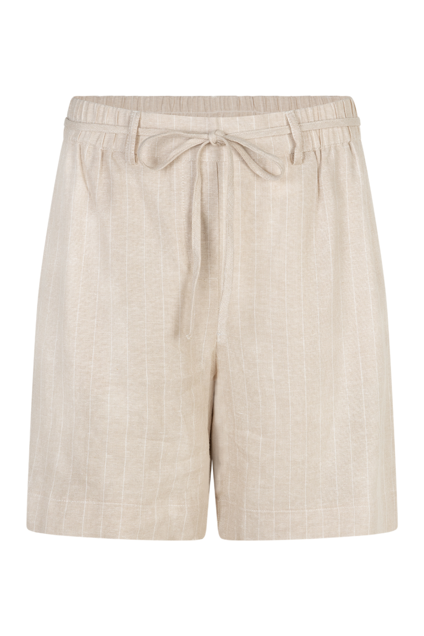Red Button SRB4914 Cami Short Linen/Visco Pebble Pinstripe by Red Button, shop Red Button at Dotique for relaxed linen shorts style
