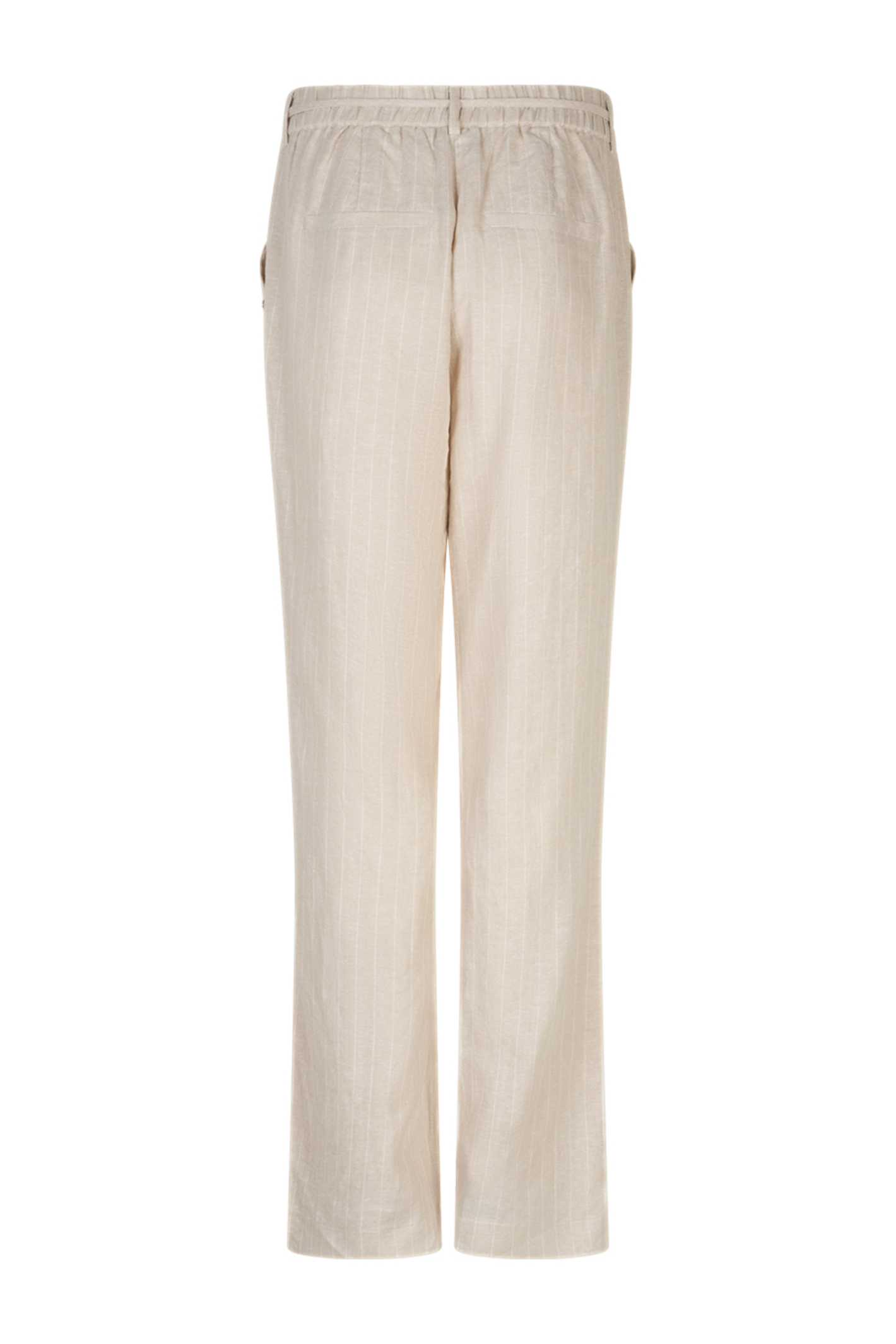 Red Button SRB4915A Claudette Linen/Visco Pinstripe L31 Pebble trousers by Red Button, shop at Dotique.