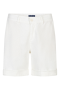 Front view of Red Button SRB4920 Camille Linen Shorts Off White by Red Button shop Dotique for elegant summer wear