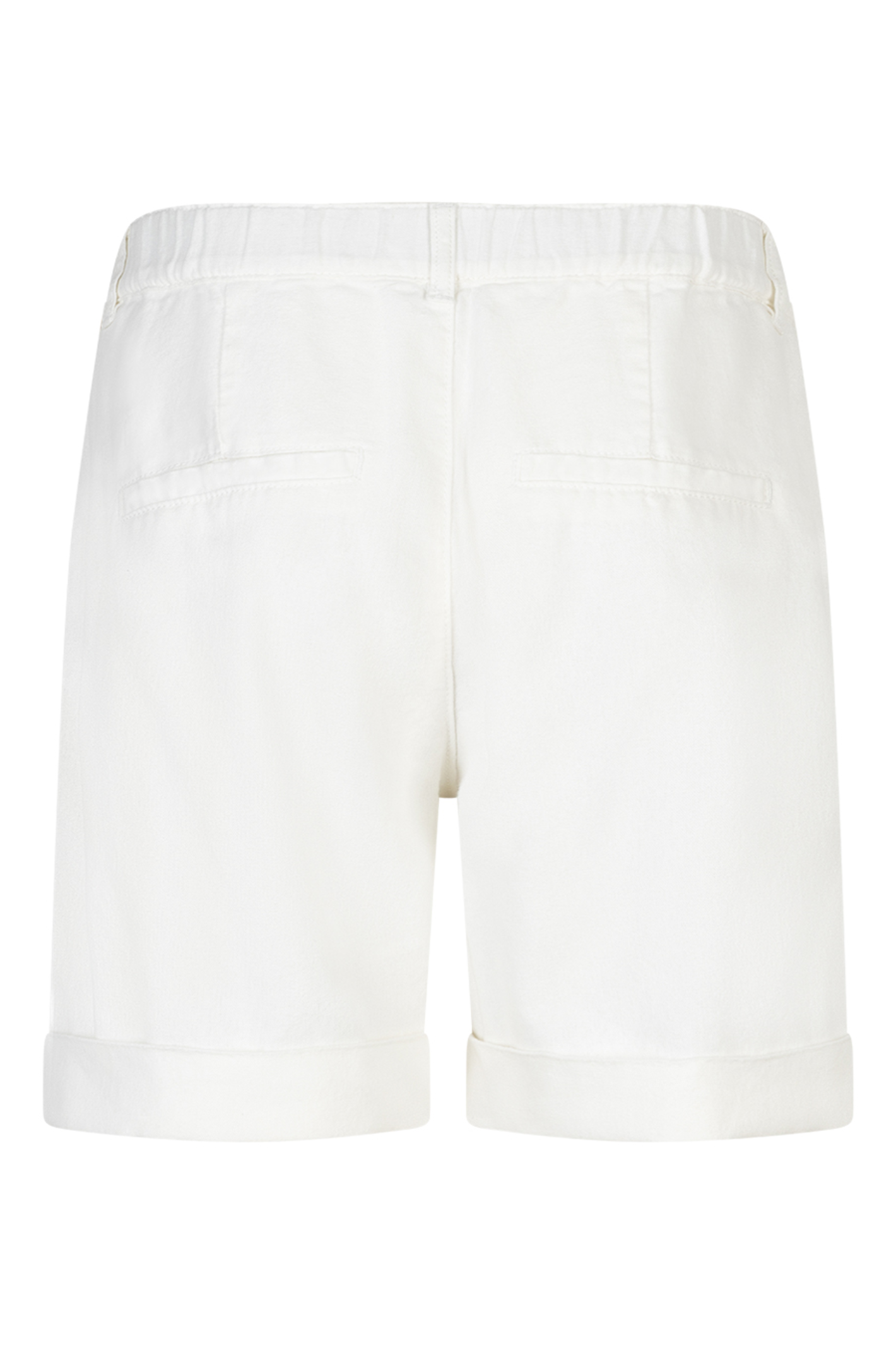 Back view of Red Button SRB4920 Camille Linen Shorts Off White by Red Button, shop Red Button at Dotique for summer wear