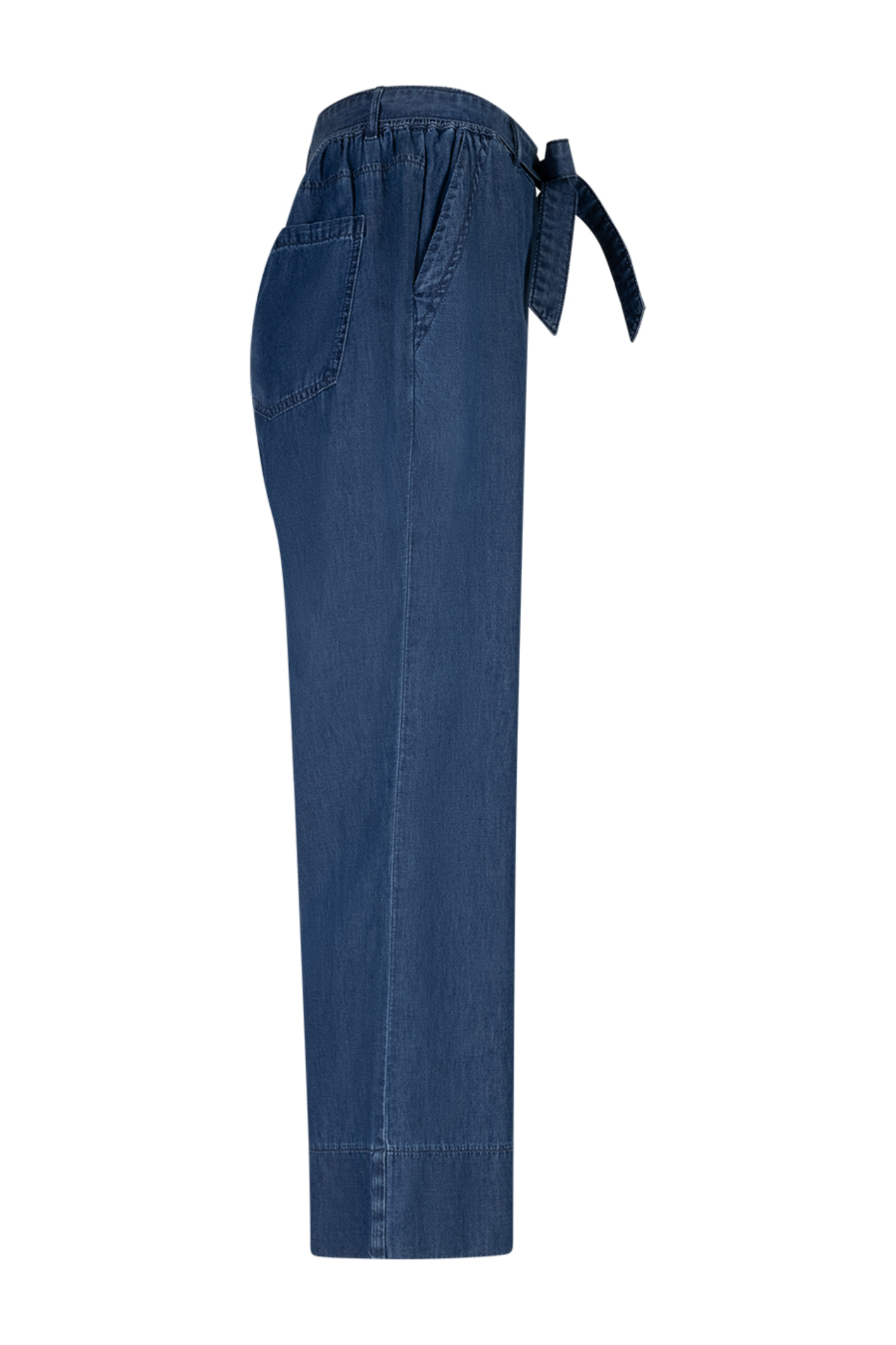 Red Button SRB4925 Conny Palazzo Denim Rinse Jeans L27 shown side view by Red Button Shop Dotique