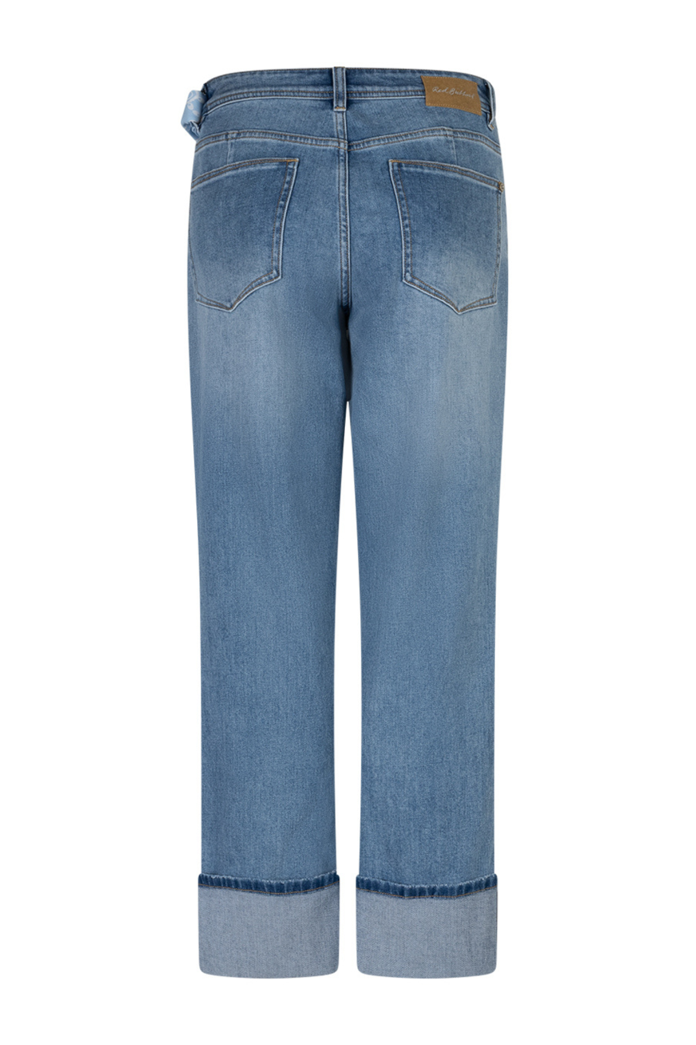 Red Button SRB4928 Kim High Hem & Scarf Stone Used Jeans