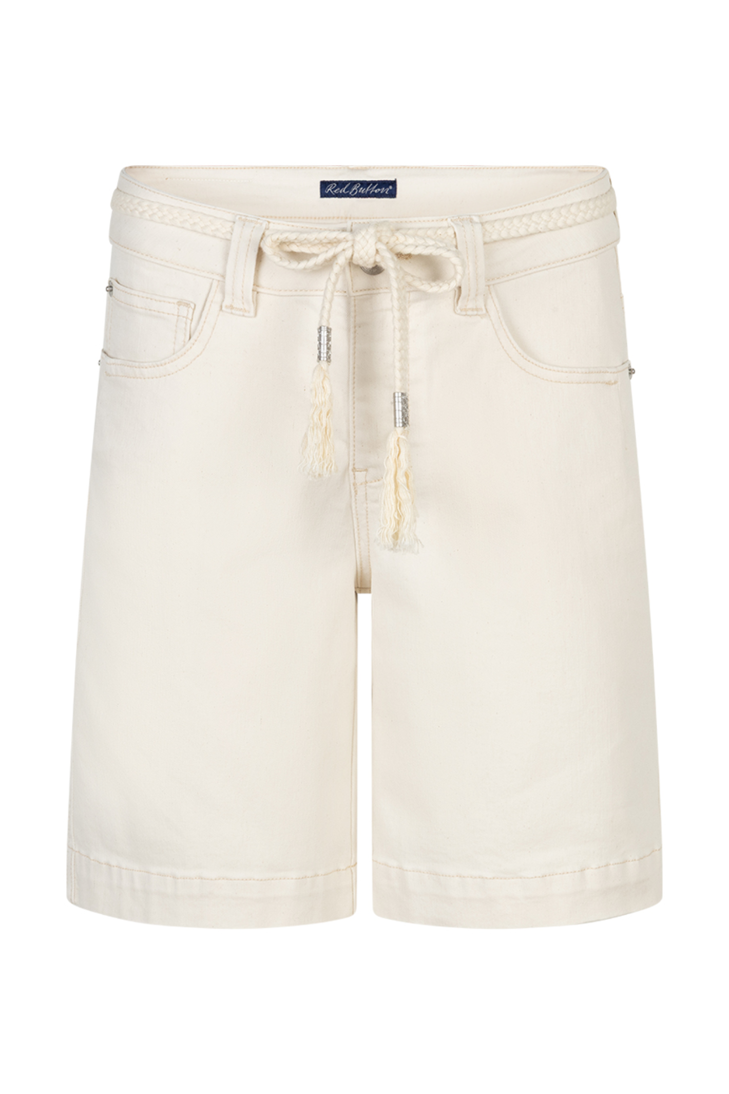 Red Button SRB4946 Colette Short & Belt Ecru by Red Button, shop the Red Button collection at Dotique.