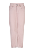 Red Button Caitlina jeans in soft blush pink with a flattering high-rise and relaxed barrel leg. Comfortable stretch denim. Shop now at Dotique.