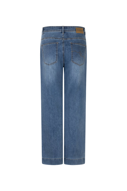 Red Button SRB4969 Colette Slanted Pockets Stone Used Jeans L31 by Red Button available to shop at Dotique