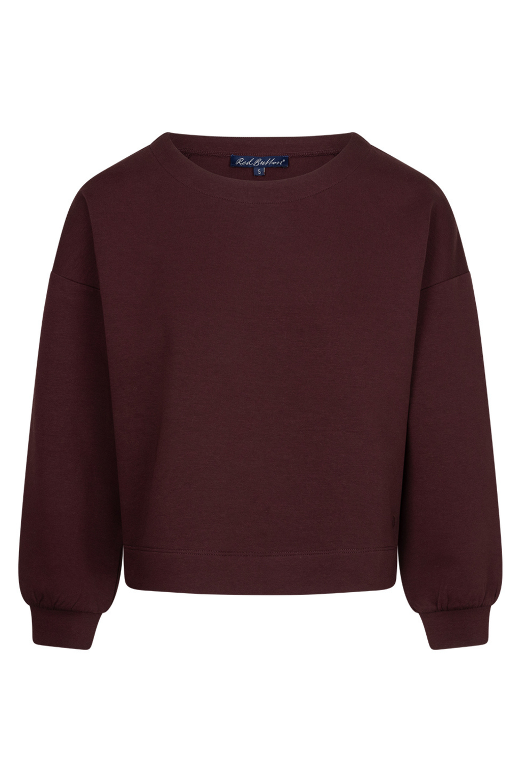 Red Button SRB4998 Skyler Top Long Sleeves Scuba Burgundy