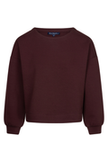 Red Button SRB4998 Skyler Top Long Sleeves Scuba Burgundy