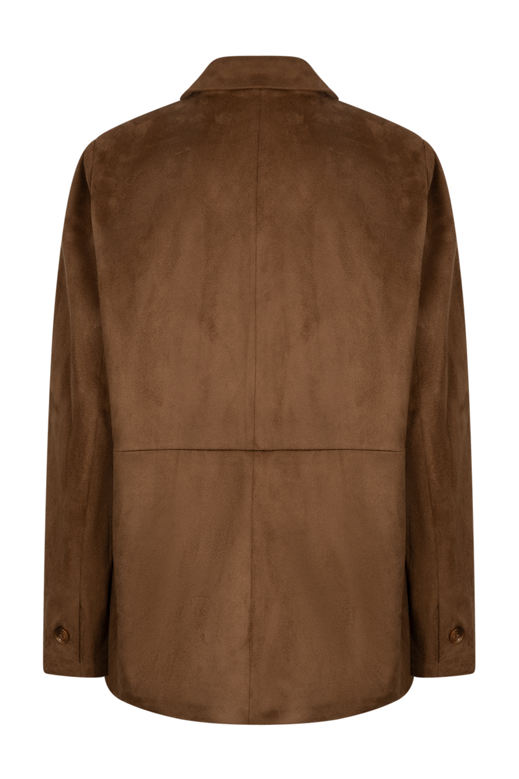 Red Button SRB5015 Blazer Suedine Praline brown blazer back view. Shop Red Button at Dotique