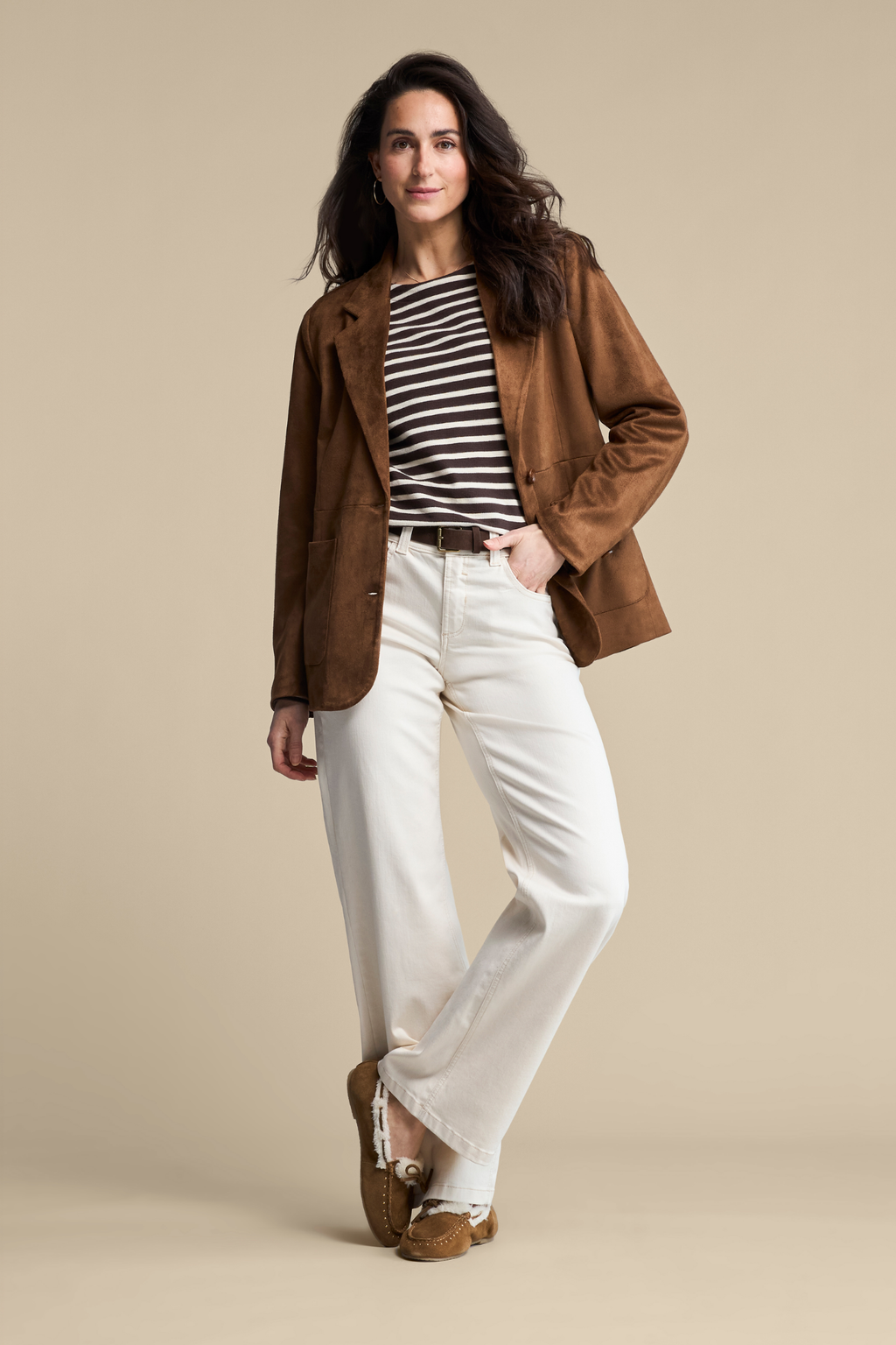 Red Button SRB5015 Blazer Suedine Praline brown suede blazer You can Shop Red Button at Dotique