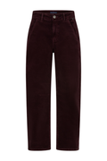 Red Button SRB5021 Caitlina 19w Fine Cord Trousers L30 Burgundy