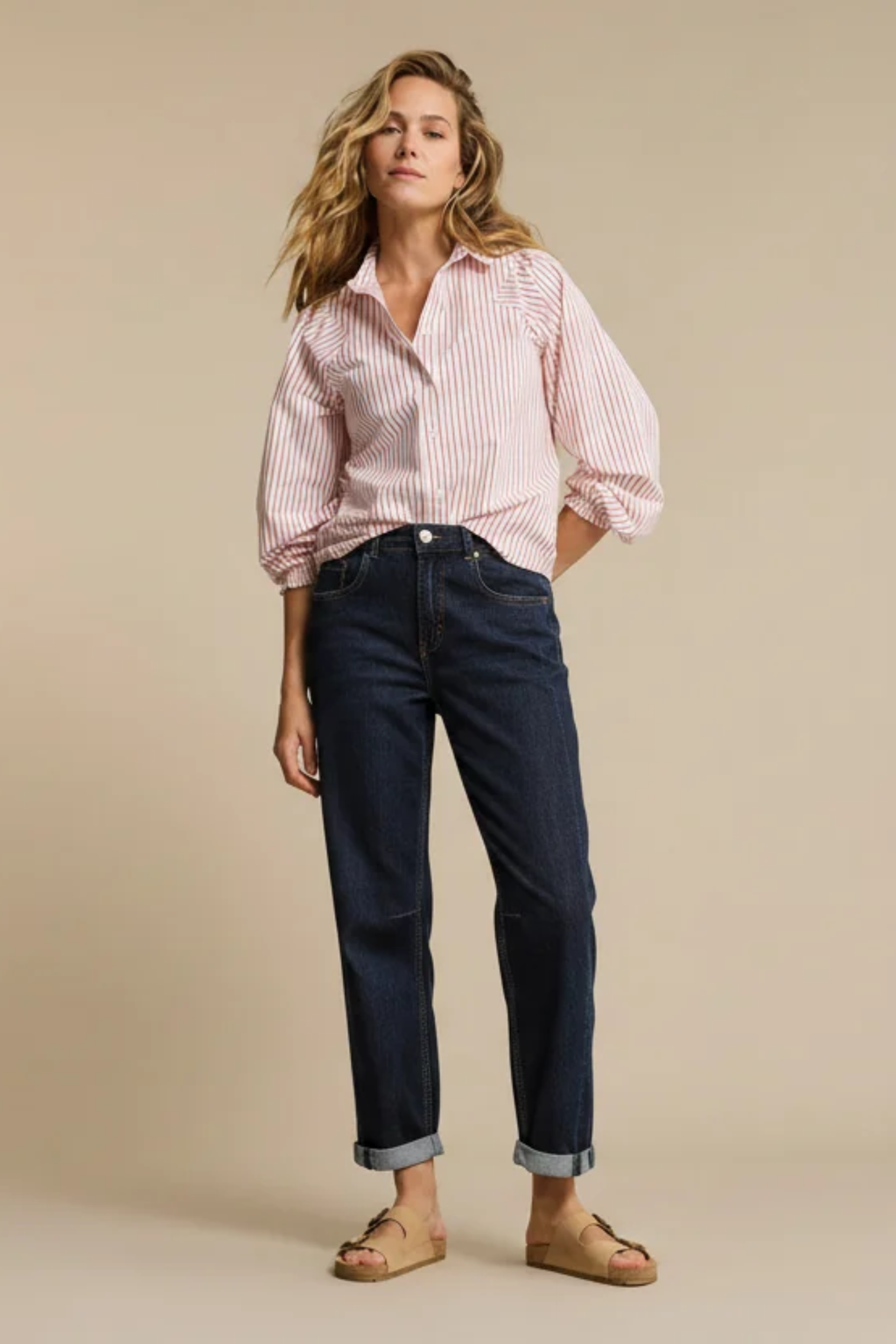 Red Button SRB5032 Caitlina Side Patch Dark Stone Jeans L29
