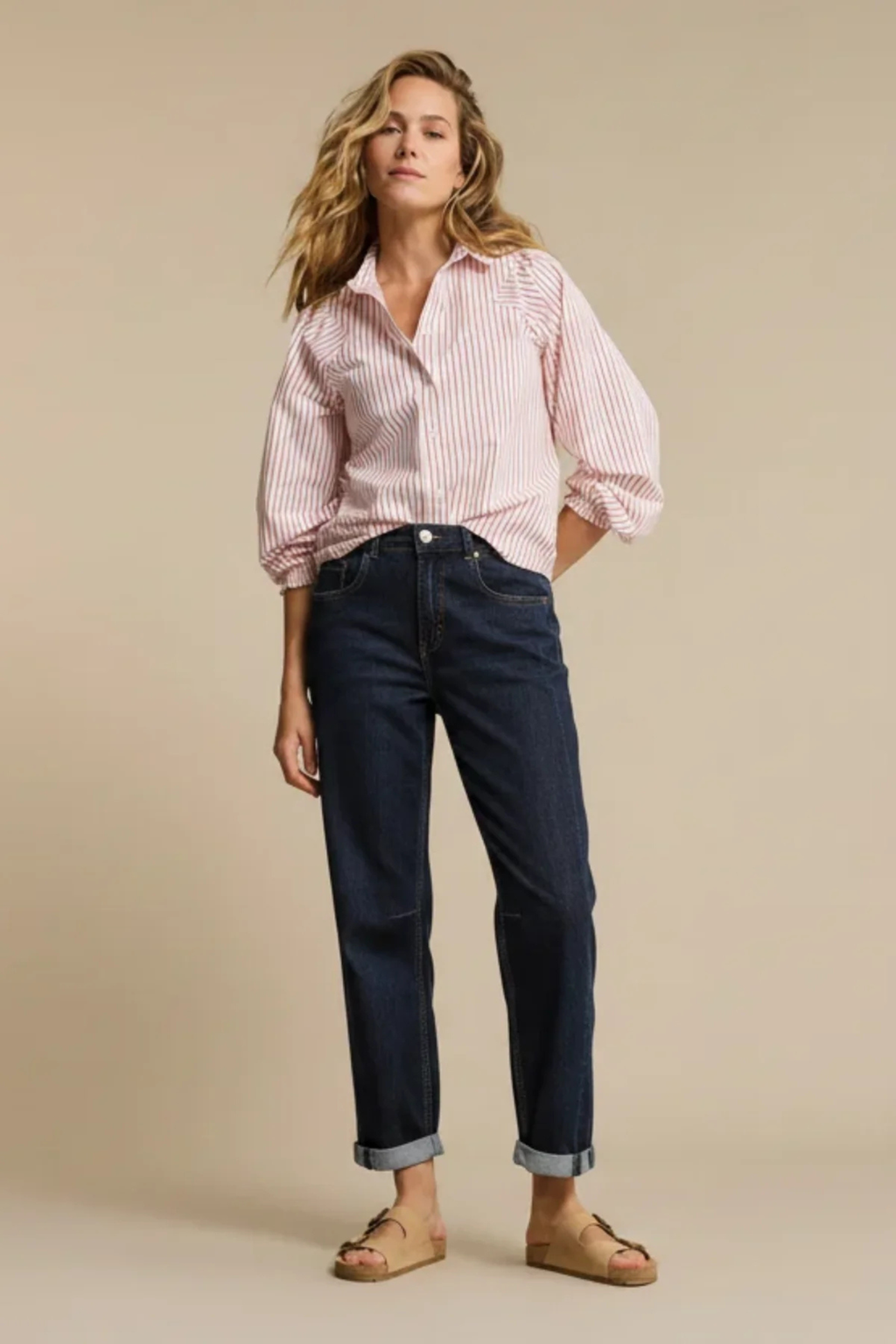 Red Button SRB5032 Caitlina Side Patch Dark Stone Jeans L31