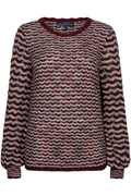Red Button SRB5035 Fanny Boho Jumper Dark Berry