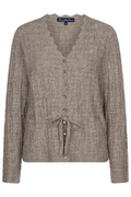 Red Button SRB5039 Cardigan Ajour Sparkle Truffle by Red Button, shop the Red Button collection at Dotique.