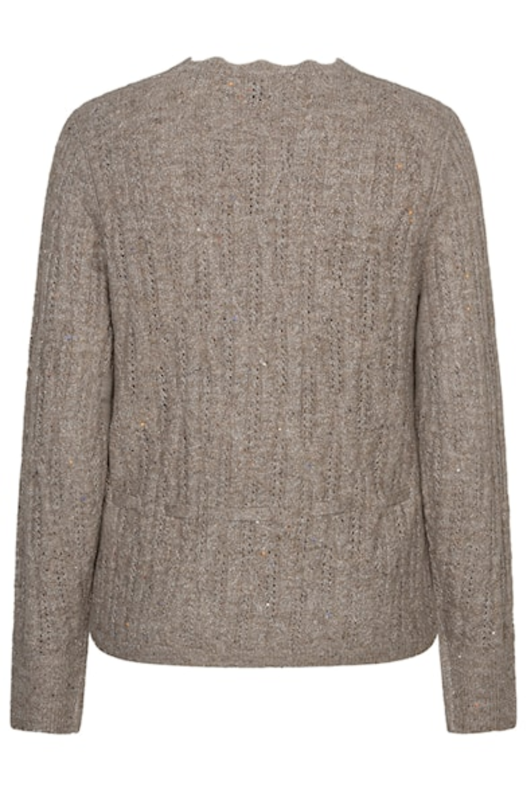 Red Button SRB5039 Cardigan Ajour Sparkle Truffle by Red Button, shop the vendor at Dotique for stylish knitwear.